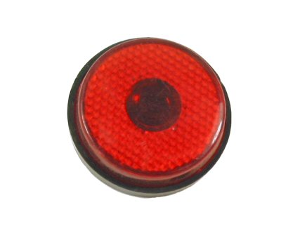 Round, Red Reflector